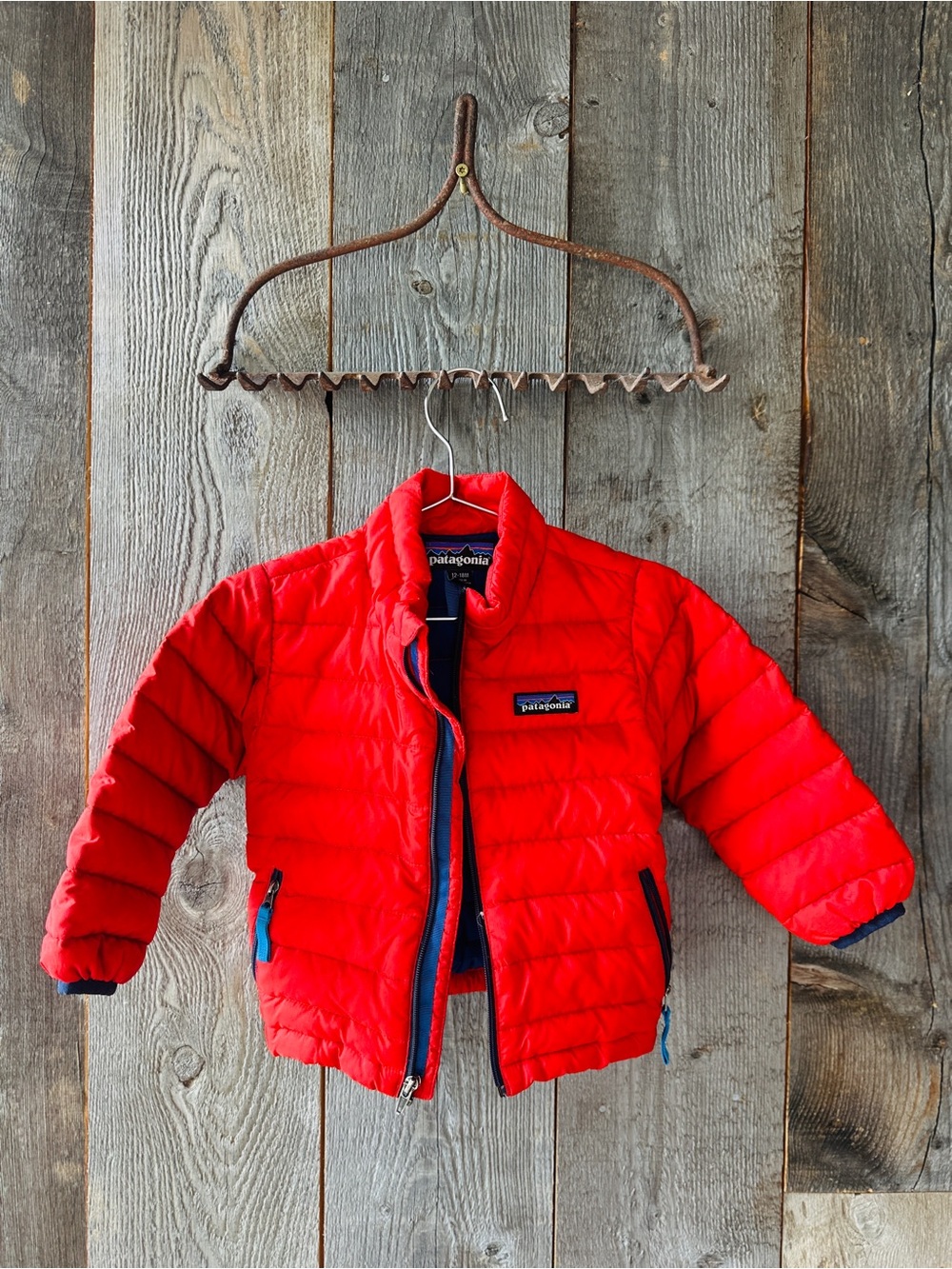 12-18mo Patagonia Bright Red Puffer Jacket